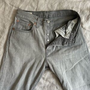 Levi’s 501 Grey Wash Straight Jean - 26W 26L